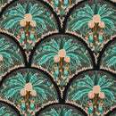 Palmera Baumwolle Stoff by Bienvendio Colorido schwarz