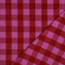 Dyed Baumwolle Stoff Karo kariert pink