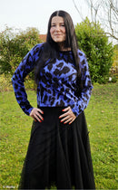 Monsta French Terry Stoff by Thorsten Berger blau schwarz