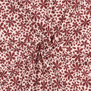 Musselin Stoff Double Gauze Baumwolle Blumen braun