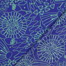 Nerida Hansen Baumwolle Blumen blau grün