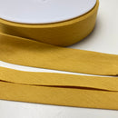 1 Meter Double Gauze Schrägband - 30mm - senfgelb