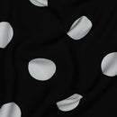 Viskose Stoff Webware Punkte Dots schwarz