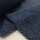 Fibre Mood Teddy Plüsch Stoff Jackenstoff blau