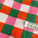 Christmas Canvas Baumwolle Stoff kariert bunt