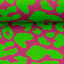 Swafing Leo Heavy Sweat Stoff Animal print pink