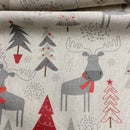 Swafing Christmas Canvas Stoff Weihnachten beige