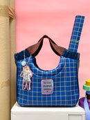 Swafing Happy Kunstleder by Cherry Picking kariert blau