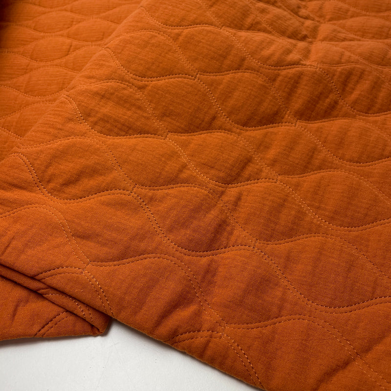 Jacken Doubleface Musselin Stepp Stoff Stepper rost