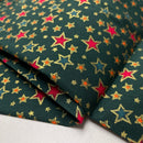 Baumwolle Weihnachten Stoff grün gold Swafing Rudolf