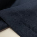 Baumwolle Strick Stoff dunkelblau