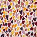 Swafing Mia Rippjersey Stoff Herzen beige