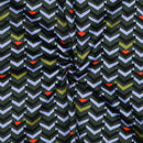 Cotton Satin Baumwolle Muster oliv