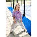 Poppy feine Baumwolle Stoff Blumen lila