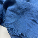 Fibre Mood Tencel Webware Stoff Jacquard crinkle blau