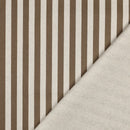 Poppy Design Beschichtete Baumwolle Canvas Stoff Streifen beige