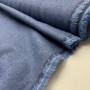 Baumwoll Flanell Stoff Swafing Hudson blau