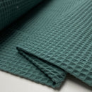 Waffelpiqué Stoff uni altgrün Cotton Waffle