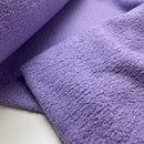 Teddy Boucle Stoff Jackenstoff mit Fleeceabseite flieder