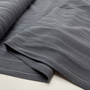 Swafing Landshut Leinen Viskose Stoff Streifen grau