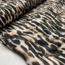 Swafing Vivien Viskose Stoff Leo Muster schwarz beige