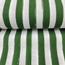 Mind the Maker Baumwoll Leinen Stoff Lined up grün