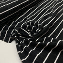 Jersey Stoff Streifen Swafing Isa schwarz