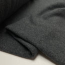 Baumwoll Fleece Stoff uni dunkelgrau