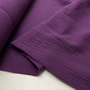 Musselin Stoff Double Gauze Baumwolle lila bordeaux Swafing Jenke