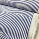 Cotton Baumwolle Webware Streifen blau