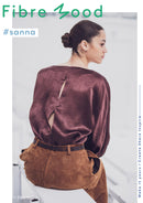 Fibre Mood Webware Acatate Stoff schimmernd braun