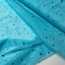 Swafing Hearts Tüll Stoff mit Herzen Wabentüll