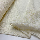 Spitzenstoff Spitze Stoff weißgelb