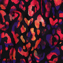 Viskose Stoff Webware Digital Leo Animal Print bunt