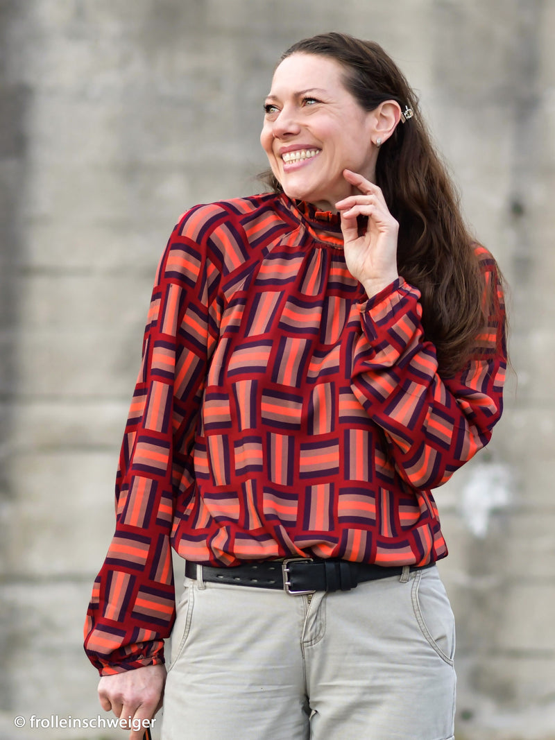 Viskose Stoff Geoluxe Braid Stripe  by Kibadoo