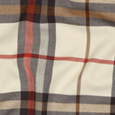 Tartan Check Bekleidungsstoff Stoff kariert beige orange