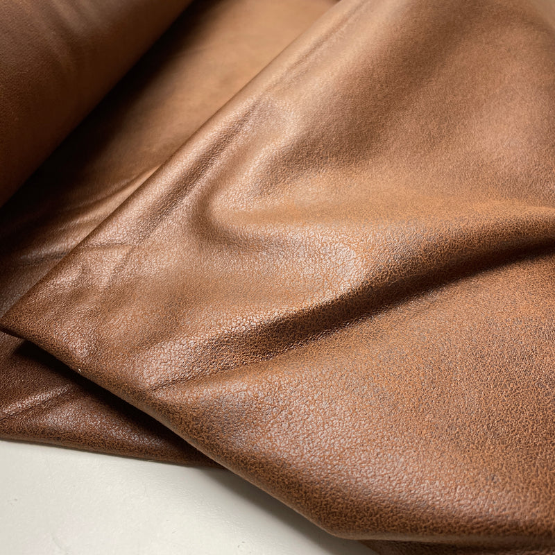 Kunstleder mit Filzabseite braun Swafing Mirco