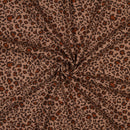 Rippjersey Stoff Leo beige braun