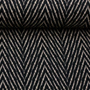 Swafing Vivien Viskose Stoff Muster schwarz