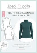 Papierschnittmuster Lillesol & Pelle Slim Fit Rollkragenpulli No. 99