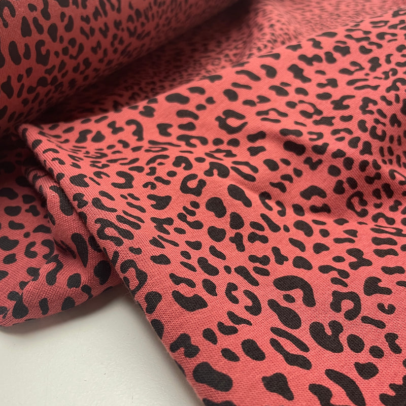 Fibre Mood Heavy Sweat Stoff Animal Print Leo