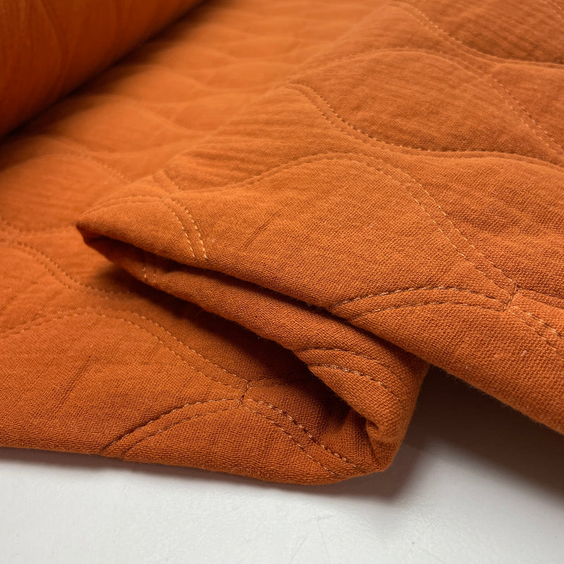 Jacken Doubleface Musselin Stepp Stoff Stepper rost