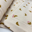 Jennifer  Bouron Rippjersey Stoff Muster Croissant