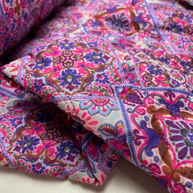 Jacken Baumwolle Voile Stepp Stoff Stepper blau