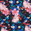Swafing Olivia Jersey Stoff Blumen blau