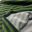 Nicki Jersey Stoff gestreift grün