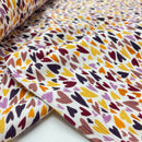 Swafing Mia Rippjersey Stoff Herzen beige