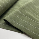 Swafing Landshut Leinen Viskose Stoff Streifen oliv