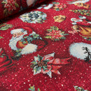 Swafing Sven Gobelin Stoff Wintermotiv rot