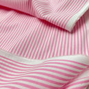 Cotton Baumwolle Webware Streifen rosa